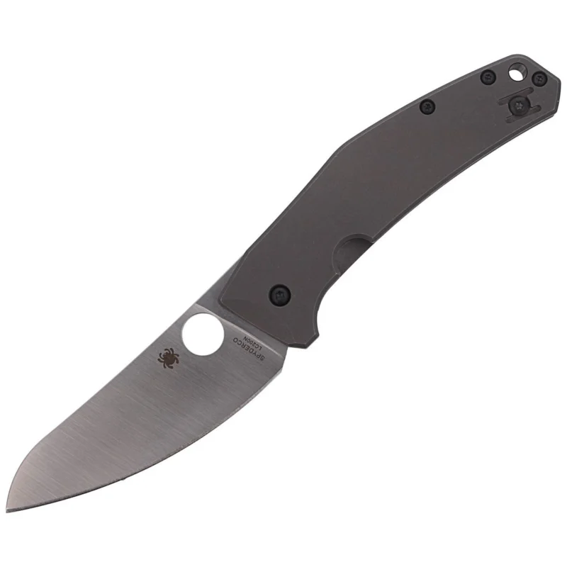 Spyderco SpydieChef Gray Titanium, Satin LC200N by Marcin Slysz (C211TIP) Nowy