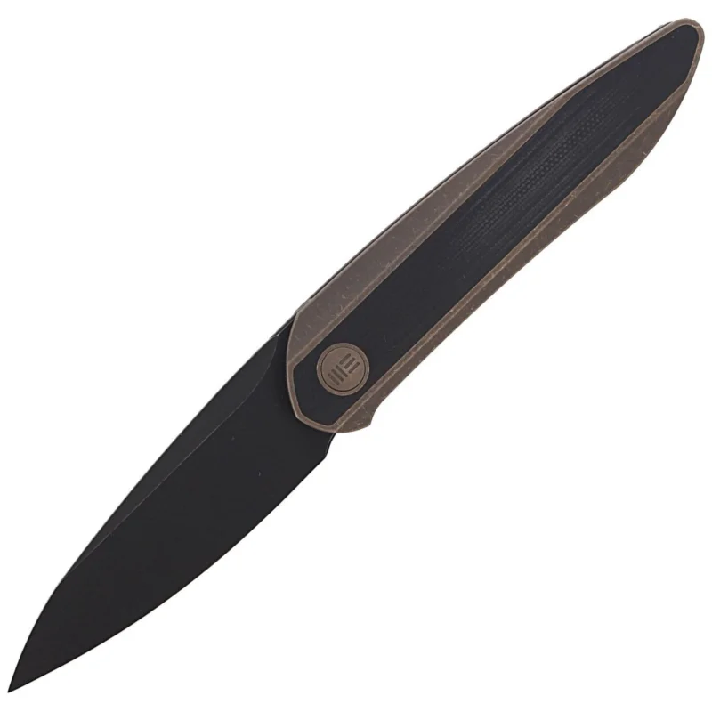 Zniżka WE Knife Black Void Opus Bronze Titanium / Black G10, Black Stonewashed CPM 20CV by Justin Lundquist (2010C)