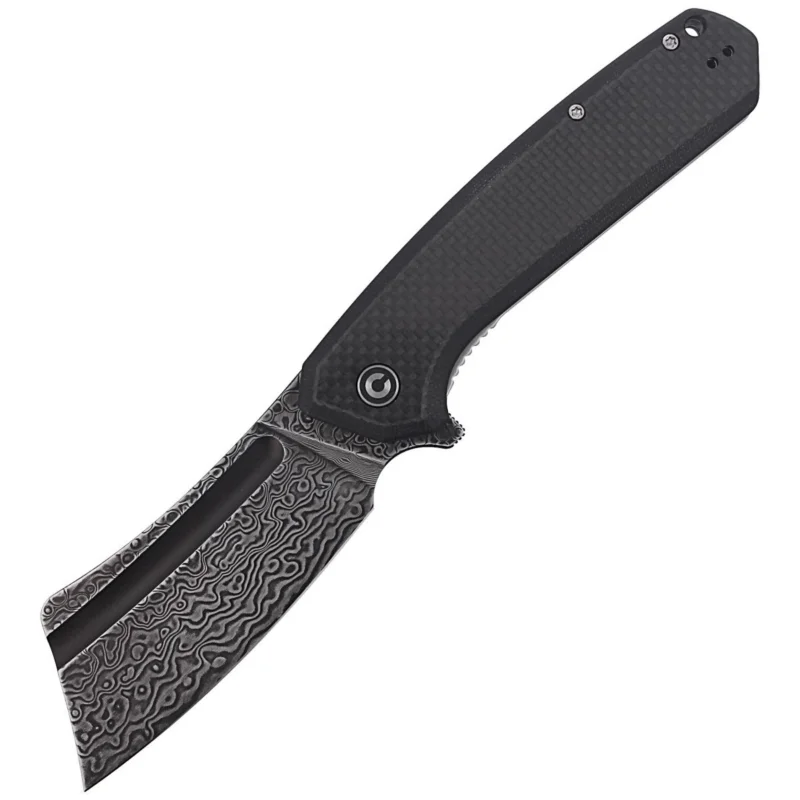 Nóż składany CIVIVI Bullmastiff Twill Carbon Fiber / Black G10, Black Damascus (C2006DS-1) Taniej