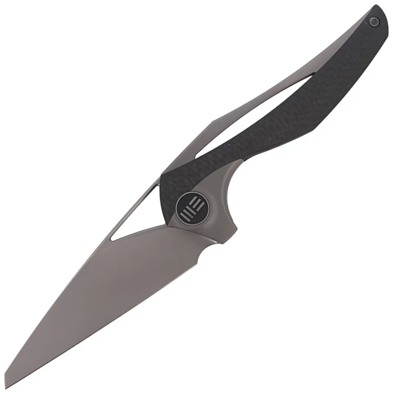 Bestseller Nóż składany WE Knife ?ternA Gray Titanium / Carbon Fiber, Polished Bead Blasted M390 by Elijah Isham (918A)