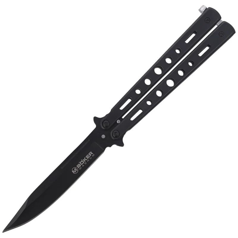 Nóż składany motylek Böker Magnum Balisong All Black (06EX402) Nowy