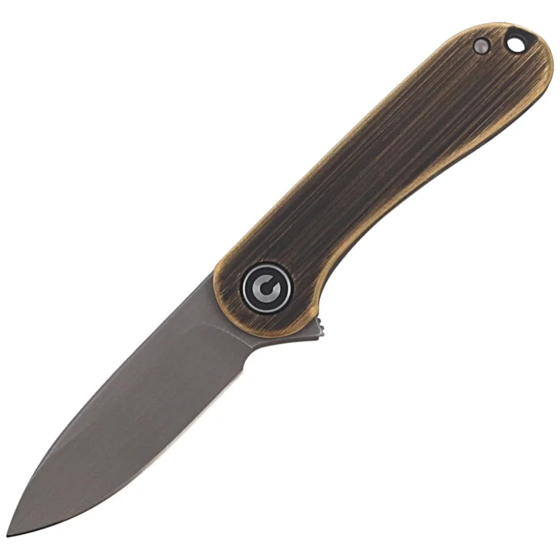 CIVIVI Knife Mini Elementum Black Brass, Gray Hand Rubbed (C18062Q-1) Oferta limitowana