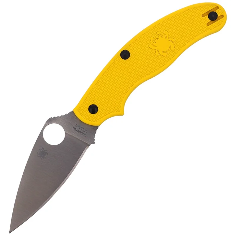 Wybór klientów Nóż składany Spyderco UK Penknife Salt FRN Yellow LC200N Plain (C94PYL)