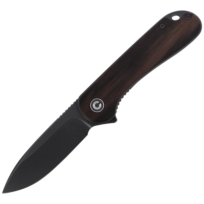 Do wyczerpania zapasów Nóż składany CIVIVI Elementum Flipper Ebony Wood, Black Stonewashed (C907W)