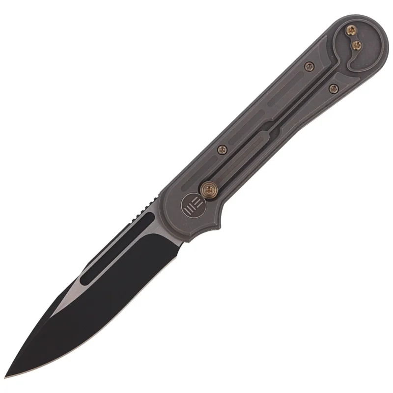 Bestseller Nóż składany WE Knife Double Helix Gray Titanium, Black Stonewash CPM S35VN (815E)