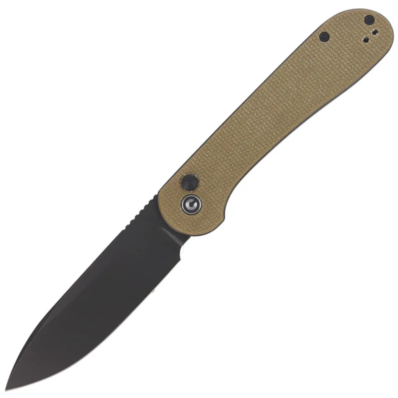 CIVIVI Knife Button Lock Elementum Olive Micarta, Black Stonewashed (C2103B) Kup teraz