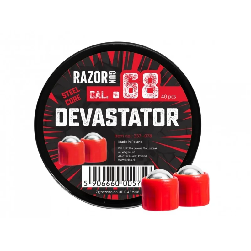 RazorGun Devastator metal balls cal. 68 40 pcs (337-078) Wyjątkowa oferta