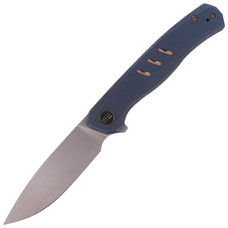 Tani Nóż WE Knife Seer LE No 518/610 Blue Titanium, Rubber Silver (WE20015-2)