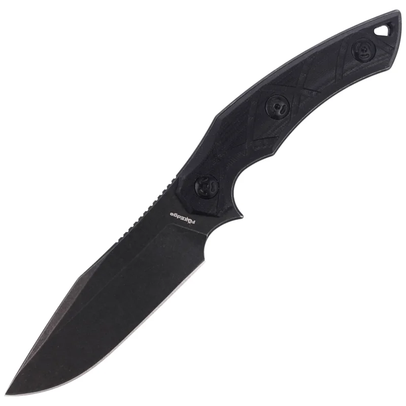 Nóż FoxEdge Lycosa 2 Black G10, Black Stonewashed by Simonutti (FE-020) Ostatnia szansa