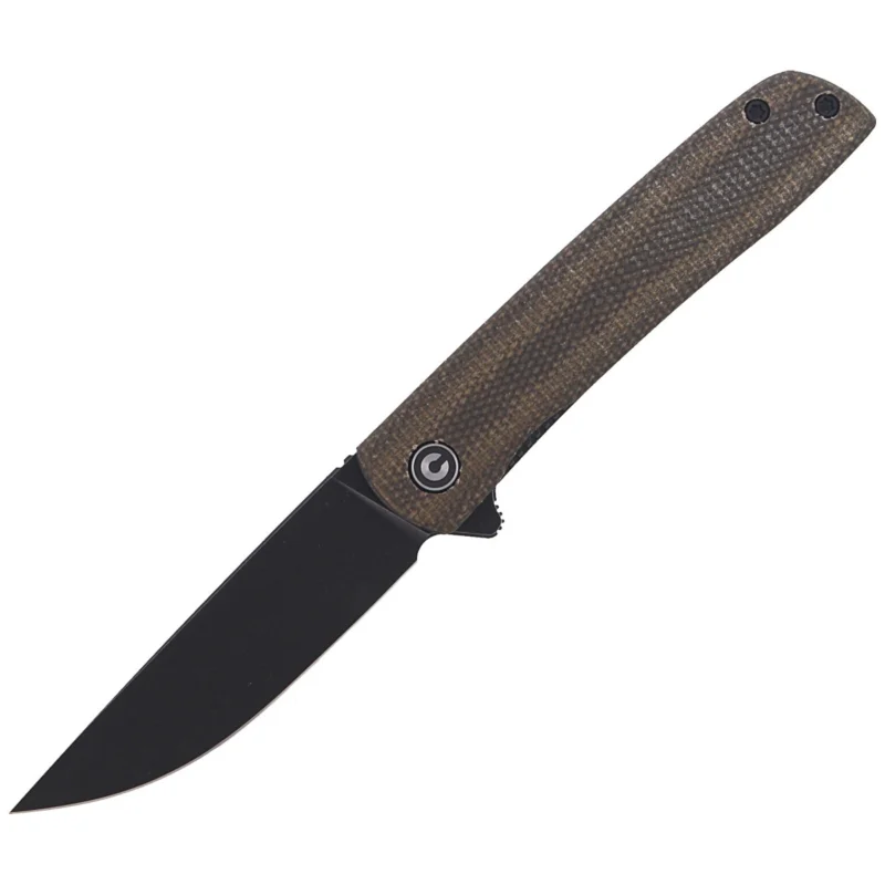 CIVIVI Knife Bo Dark Green Micarta, Black Stonewashed Nitro-V by Brad Zinker (C20009B-6) Łatwy zwrot