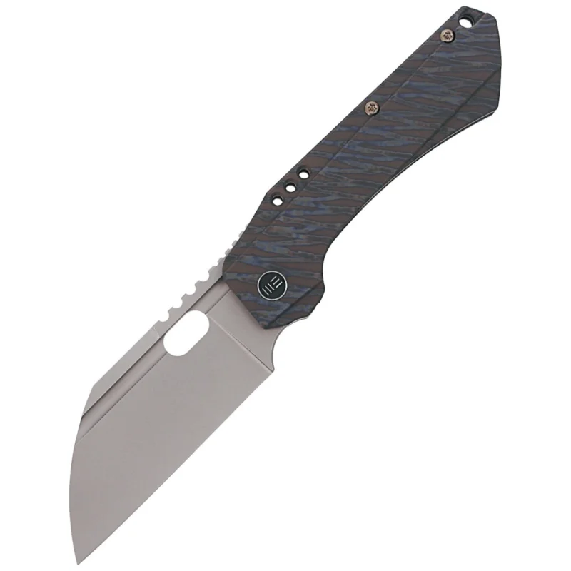 Super okazja Nóż składany WE Knife Roxi 3 Tiger Stripe Titanium, Stonewashed CPM S35VN by Todd Knife and Tool (WE19072-3)