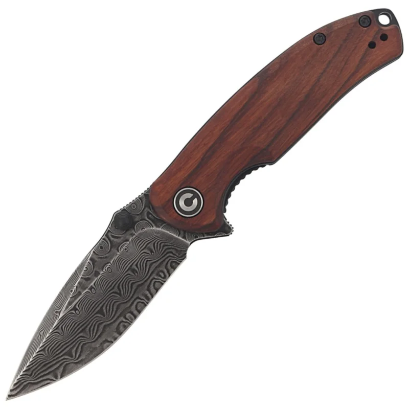 CIVIVI Pintail Cuibourtia Wood, Black Damascus (C2020DS-2) Nie przegap