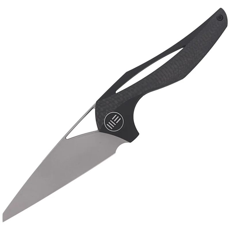 Nóż składany WE Knife ?ternA Black Titanium / Twill Carbon Fiber, Polished Bead Blast M390 by Elijah Isham (918D) Niska cena