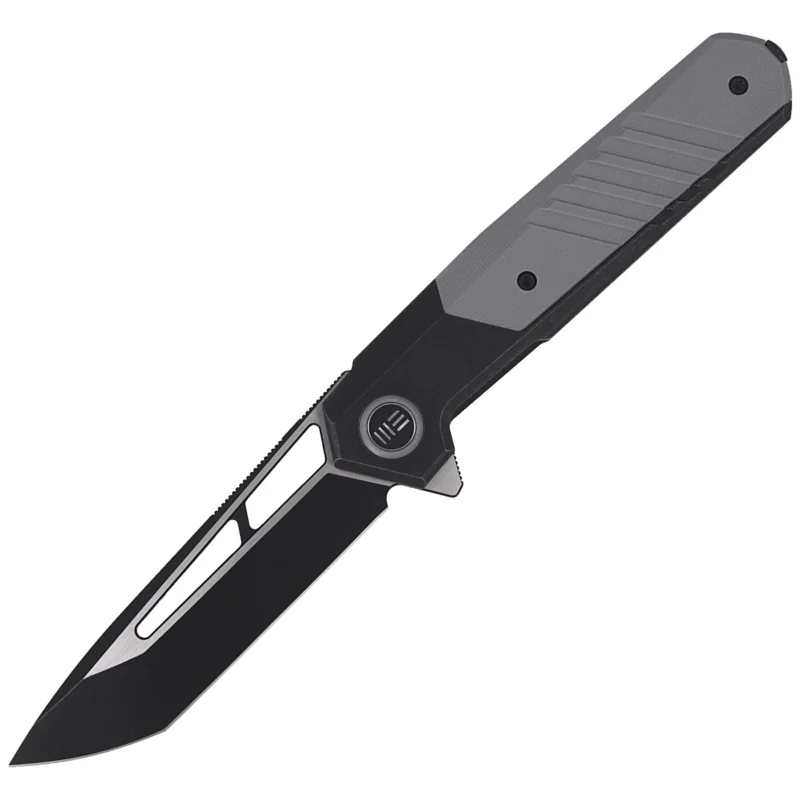 Premium Nóż składany WE Knife Arsenal Black Titanium / Gray G10, Black Stonewashed / Satin by Ostap Hel (WE20073-4)