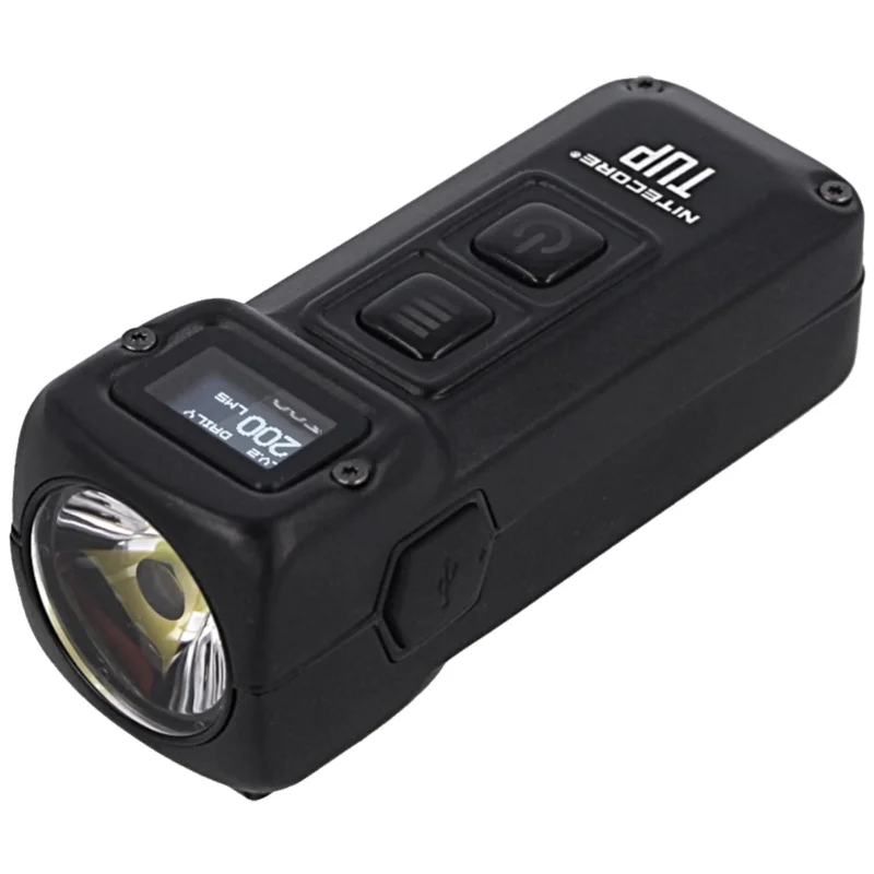 Latarka brelok NiteCore 1000lm, Li-ion Battery / 1200mAh Inteligent Keychain Light (TUP HI-TECH BLACK) Popularny