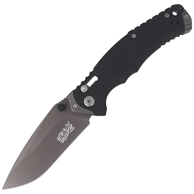 Hit sprzedaży Herbertz Selektion Black G10 Knife, Stonewashed 440C (53018)