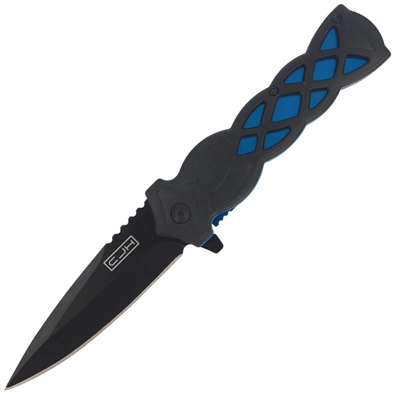 Ekspresowa dostawa Herbertz CJH Knife Black/Blue ABS, Black Blade 420 (44008)