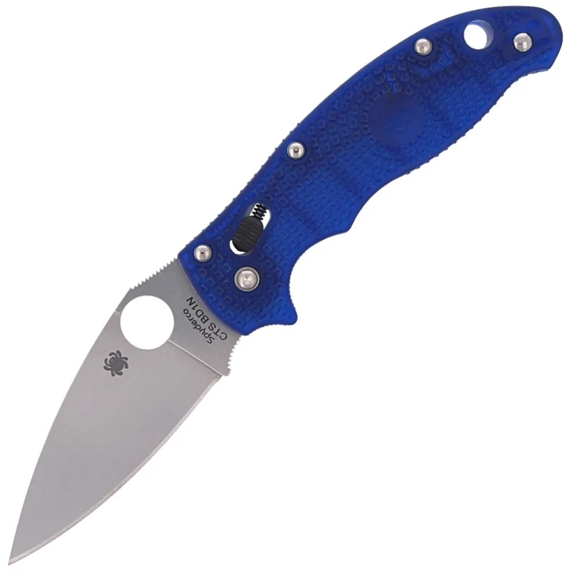 Rabat Spyderco Manix 2 FRCP Blue, CTS BD1N PlainEdge Folding Knife (C101PBL2)
