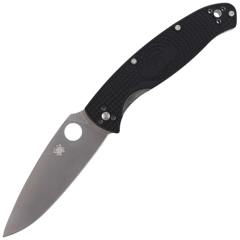 Spyderco Resilience Lightweight Knife Black FRN, Satin 8Cr13MoV by Eric Glesser (C142PBK) Promocja