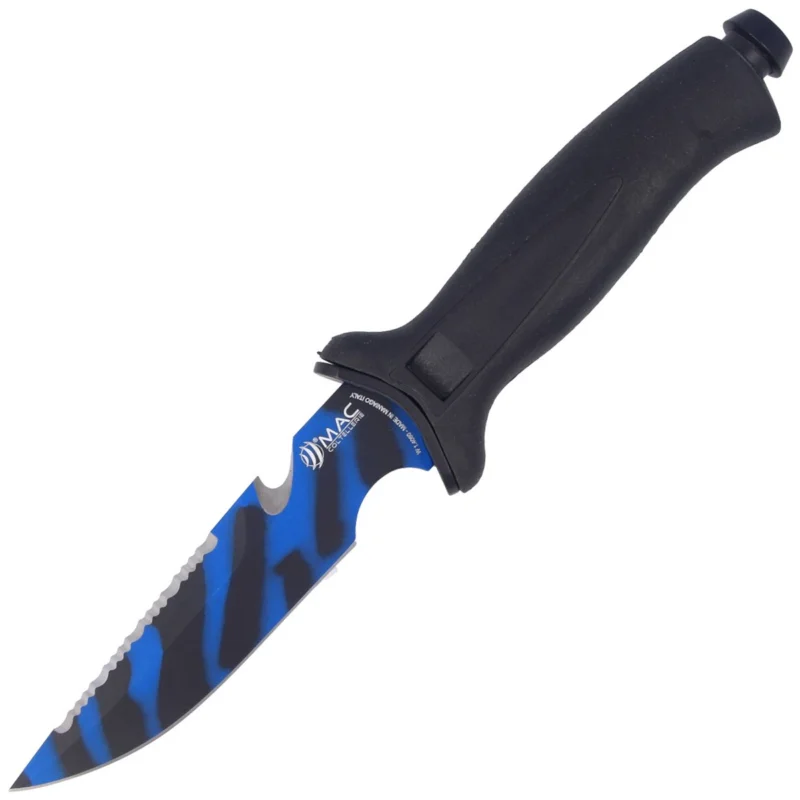 Ekspresowa dostawa Nóż nurkowy MAC Aquatys 3 Black PP-TPE, PTFE Blue Camu W 1.4060