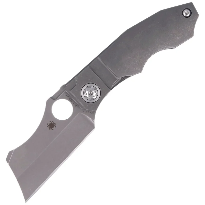 Hit sprzedaży Nóż składany Spyderco Stovepipe Titanium CPM 20CV Plain (C260TIP)