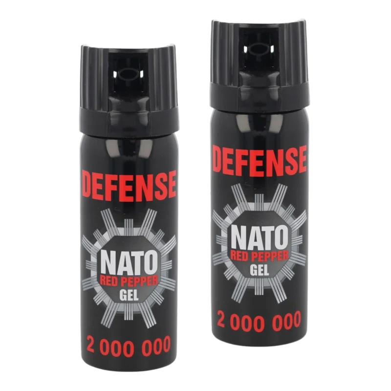Cena promocyjna Zestaw dwóch gazów pieprzowych Sharg Nato Defence Gel 2mln Cone 50ml