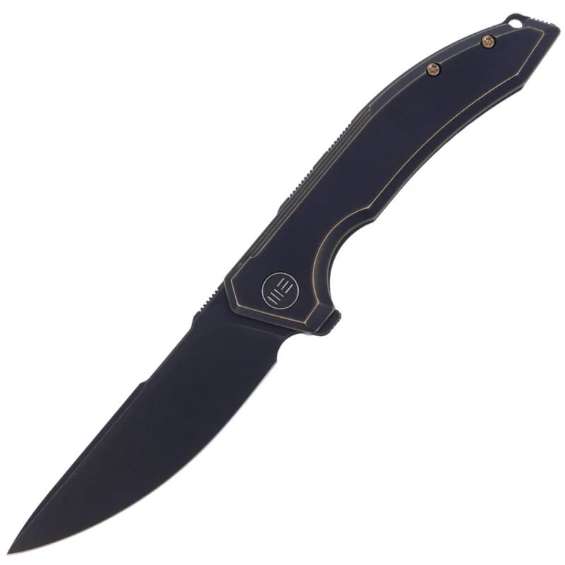 Bestseller Nóż składany WE Knife Quixotic Bronze/Black Titanium, Black Stonewashed CPM 20CV (WE21016-2)