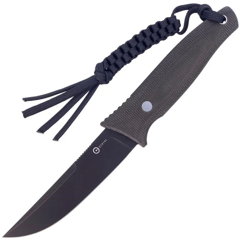 Nóż Civivi Tamashii Dark Green Micarta, Black Stonewashed by Bob Terzuola (C19046-4) Bezpieczne zakupy