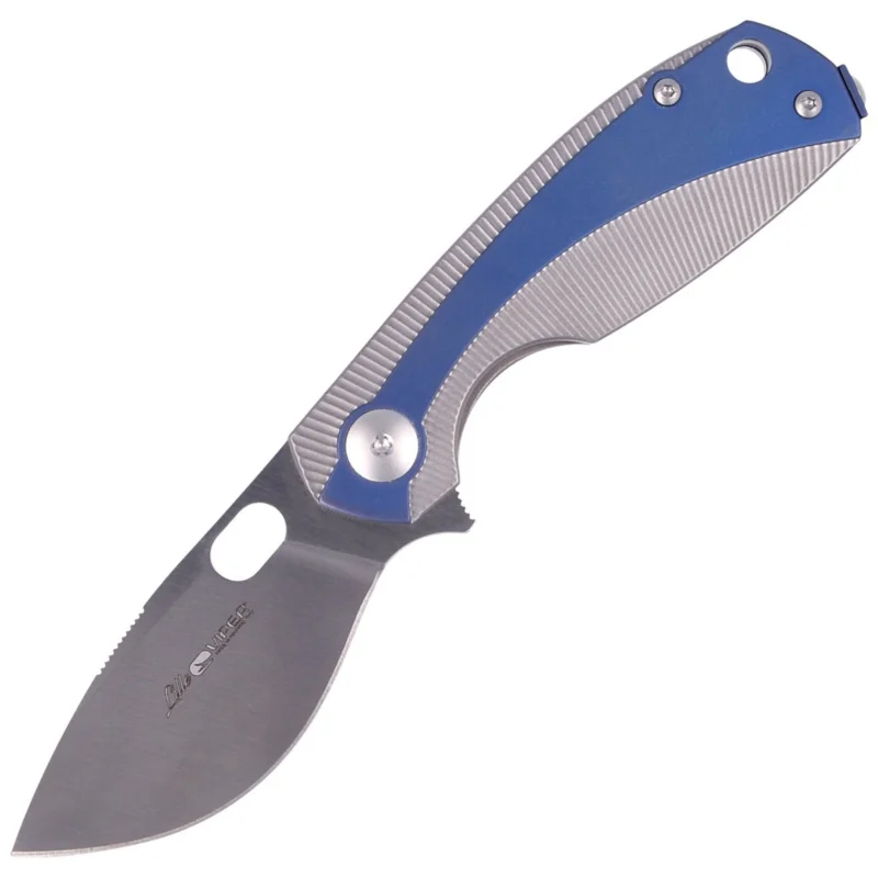 Viper Lille Blue Titanium, Satin M390 by Jesper Voxnæs Knife (V5962TIBL) Wysoka jakość