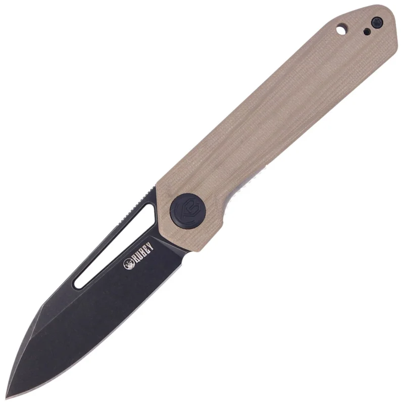 Wyjątkowa oferta Nóż składany Kubey Royal Tan G10, Dark Stonewashed D2 by Colin Maisonpierre (KU321E)