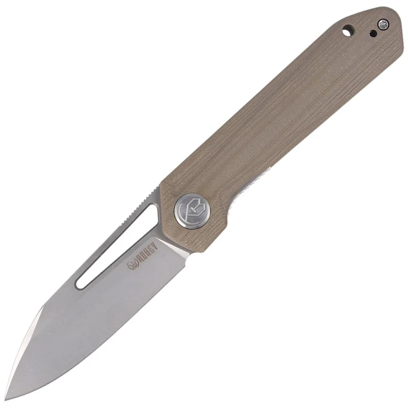 Nóż składany Kubey Royal Tan G10, Beadblasted D2 by Colin Maisonpierre (KU321D) Okazja