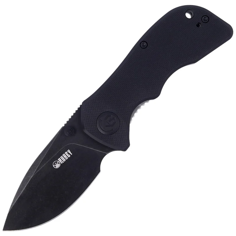 Wybór klientów Nóż składany Kubey Karaji Black G10, Dark Stonewashed D2 (KU180F)