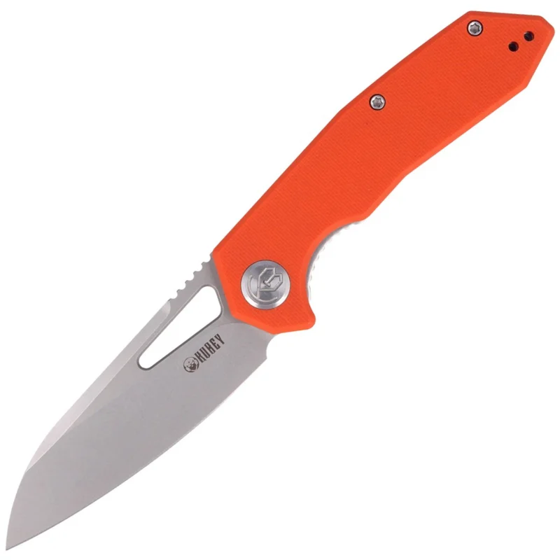 Kubey Knife New Vagrant Orange G10, Sandblast AUS-10 (KU291D) Darmowa dostawa