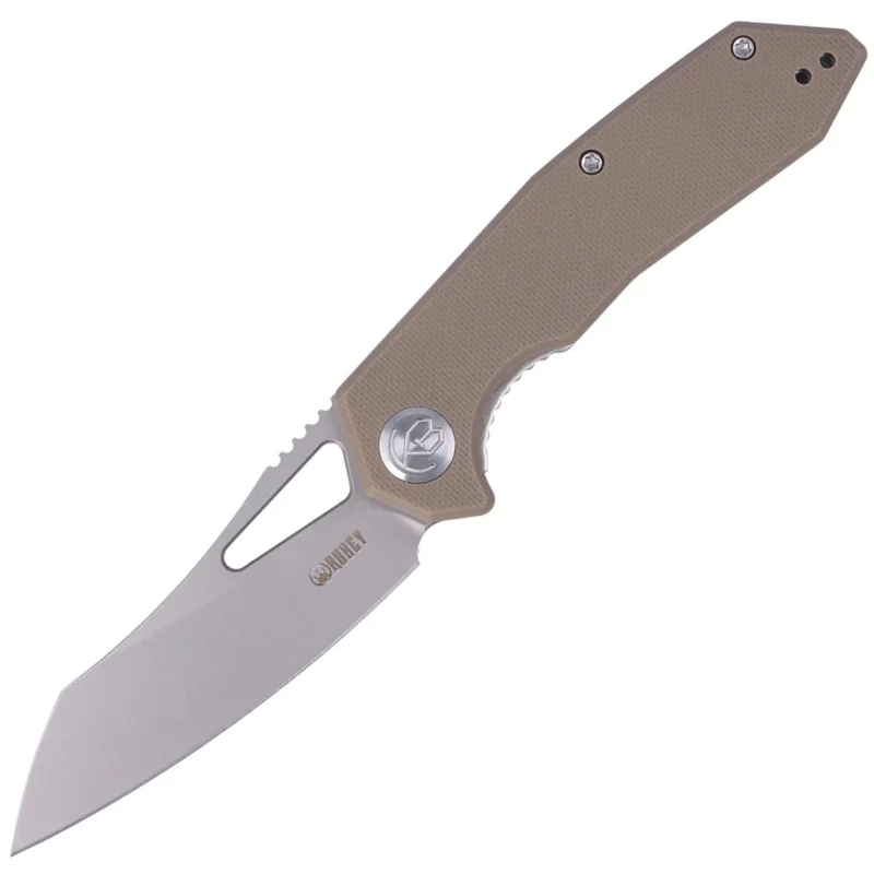 Kubey Knife New Vagrant Tan G10, Sandblast AUS-10 (KU291B) Promocja