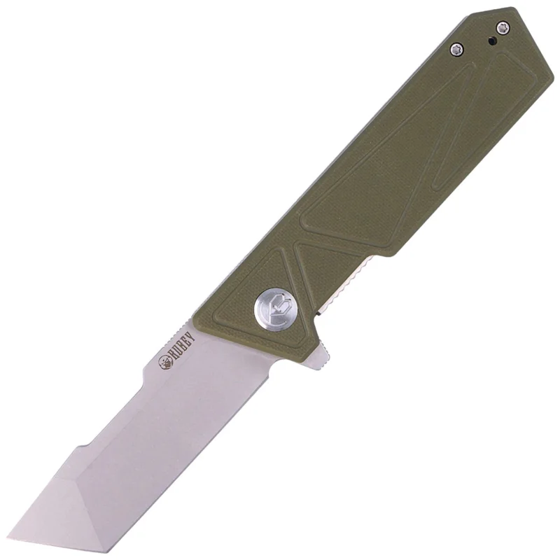 Nóż składany Kubey Avenger Outdoor KU104B Green G10, Bead Blasted D2 Obniżka ceny