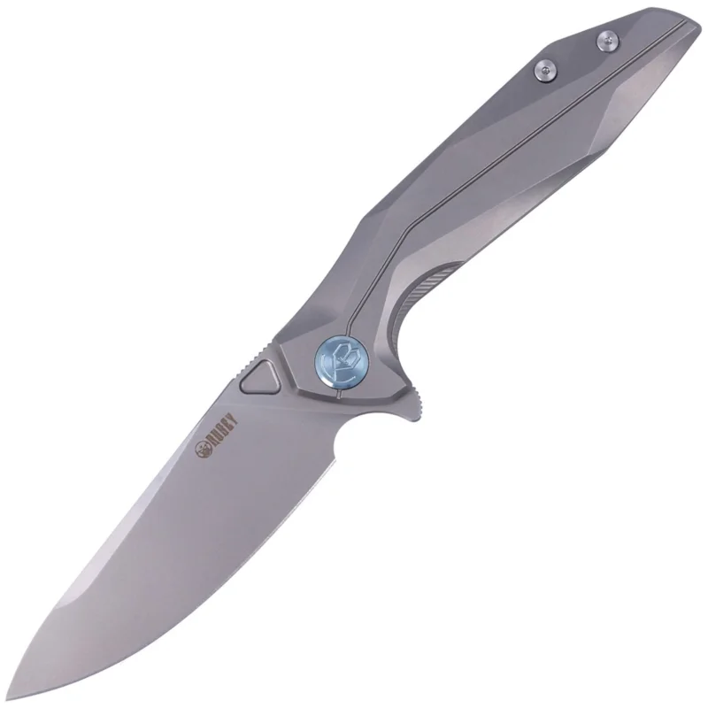 Ograniczona ilość Nóż składany Kubey Nova FL KB235F, Gray Titanium, Bead Blasted 14C28N