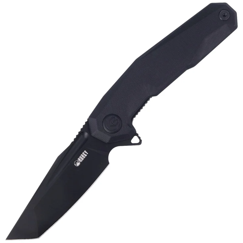 Promocja Nóż składany Kubey Carve Nest Black G10, Blackwashed D2 (KB237D)