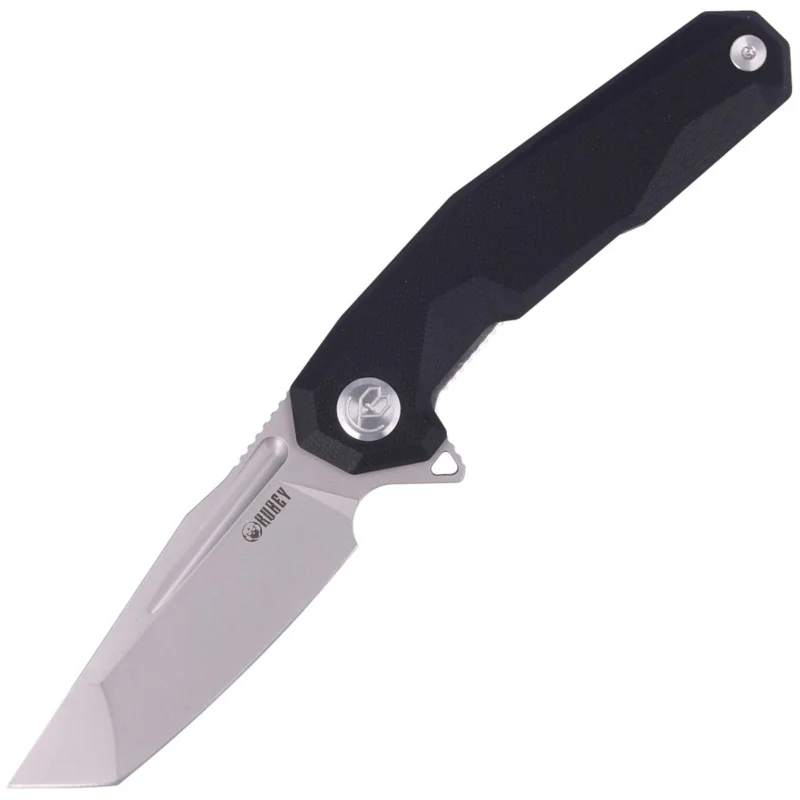 Kubey Carve Nest Knife Black G10, Sandblasted D2 (KB237A) Tylko dziś