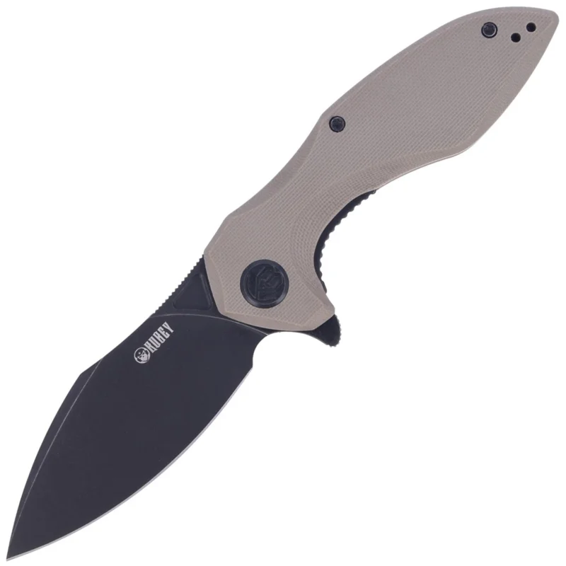 Nóż składany Kubey Nobel Tan G10, Dark Stonewashed D2 (KU236I) Cena promocyjna