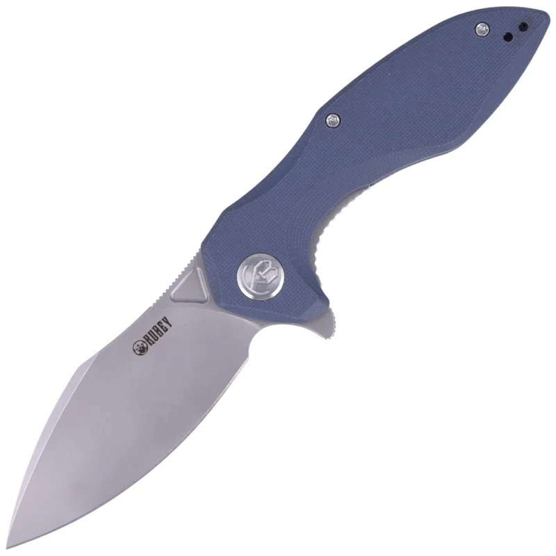 Bezpieczna płatność Kubey Nobel Knife Blue G10, Beadblasted D2 (KU236G)