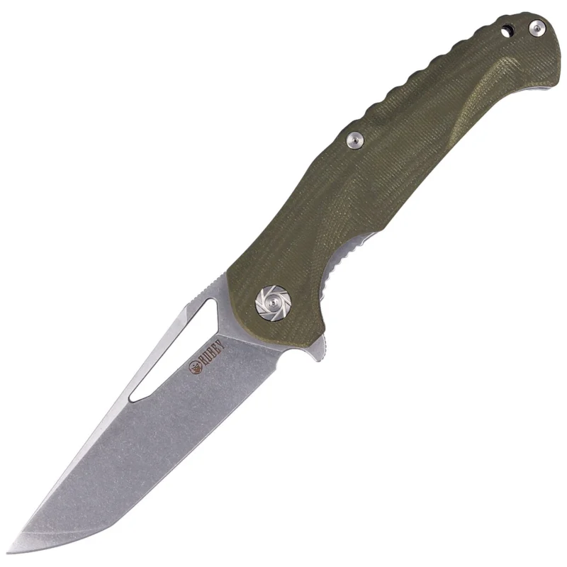Kubey Knife Dugu Green G10, Stonewashed D2 (KU210B-1) Tylko dziś