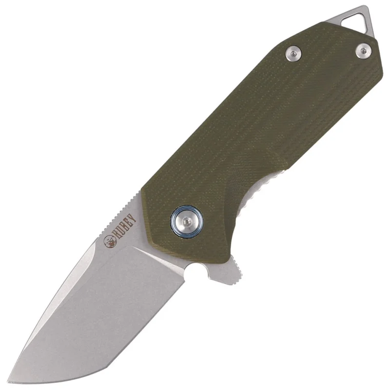 Niska cena Nóż składany Kubey Campe KU203B OD Green G10, Sandblasted D2