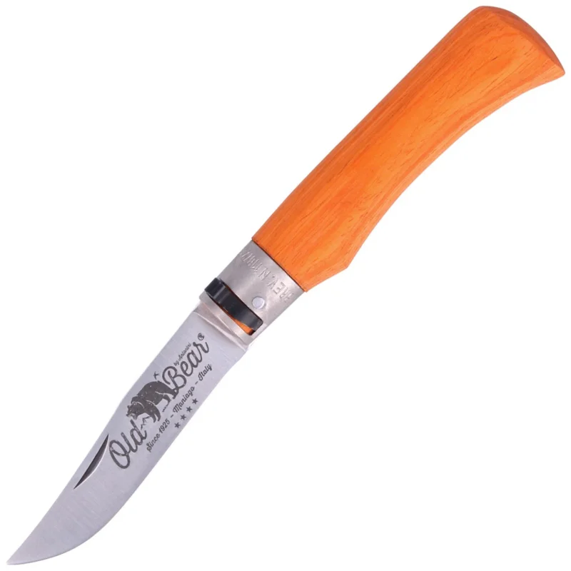 Nóż składany Antonini Old Bear Laminated Orange Wood, Satin Stainless (9307/21_MOK) Szybka wysyłka