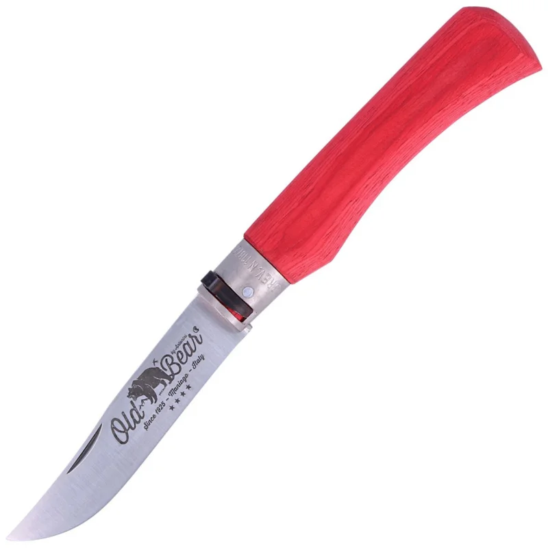 Okazja Antonini Old Bear Laminated Red, Satin Stainless knife (9307/23_MRK)