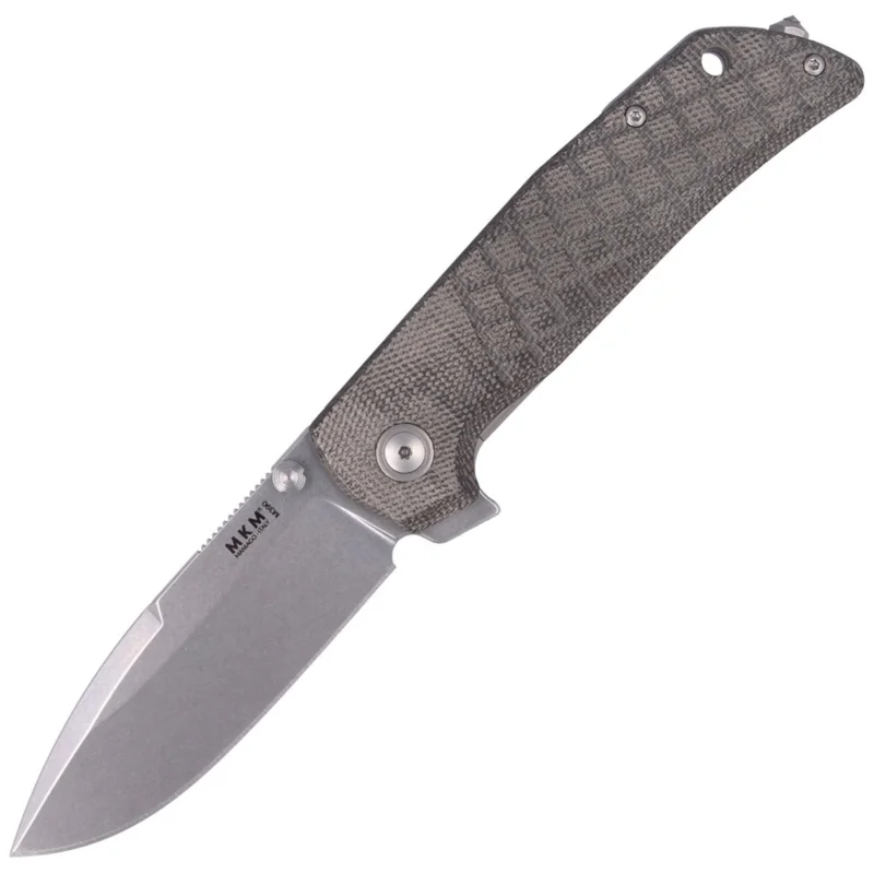 MKM Maximo Green Micarta, Stone Washed by Bob Terzuola (MK MM-GCT) Darmowy zwrot