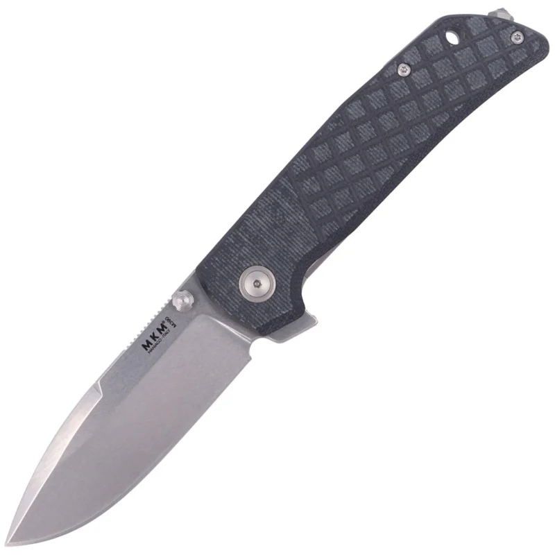 Dodaj do koszyka Nóż składany MKM Maximo Black Micarta, Stone Washed by Bob Terzuola (MKMM-BCT)