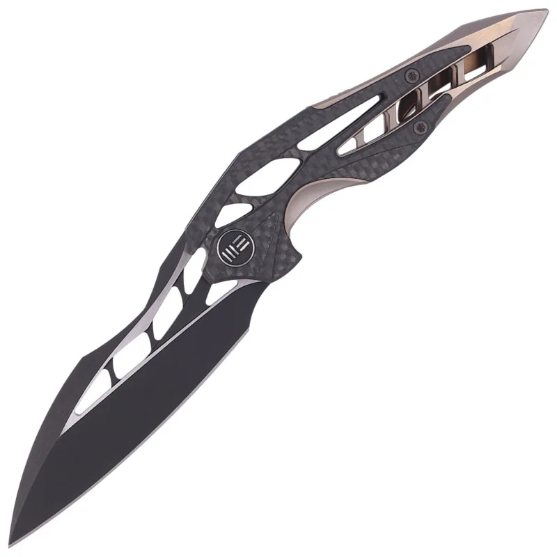 Darmowy zwrot WE Knife Arrakis Champagne Ti / CF, Black M390 by Elijah Isham (906CF-B MYSTERY BOX)
