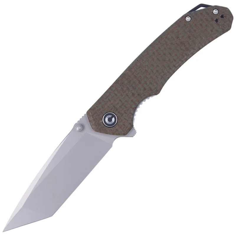 CIVIVI Brazen Green Coarse Micarta, Silver Bead Blasted (C2023F) Wybór klientów