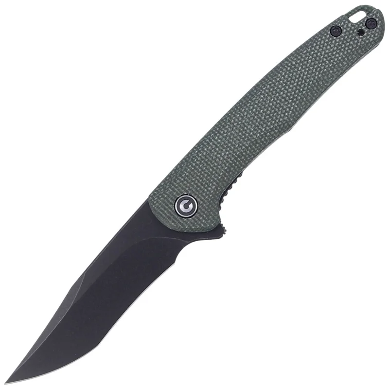 Nóż składany CIVIVI Mini Sandbar Green Micarta, Black Stonewashed by Eric Ochs (C20011-3) Premium