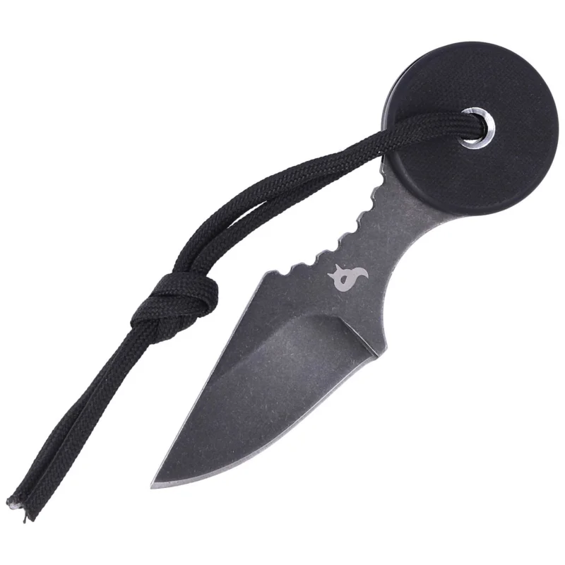 Darmowa dostawa BlackFox Arrow, Black G10, Black Stonewashed by Tommaso Rumici Neck Knife (BF-753)